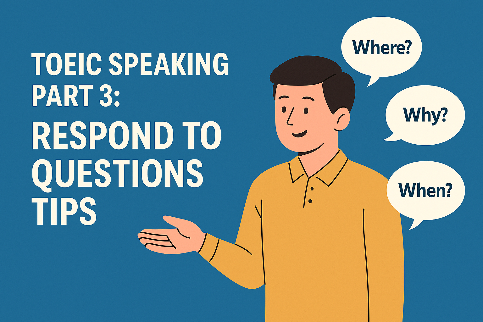 TOEIC Speaking Part 3: Respond to Questions Tips